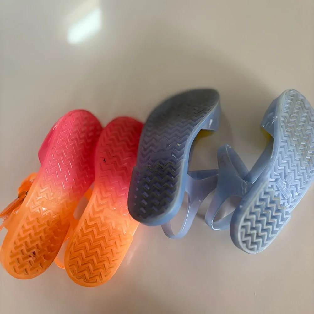 Old Navy Kids Girls Jelly Sandals Bundle Lot Set of Two